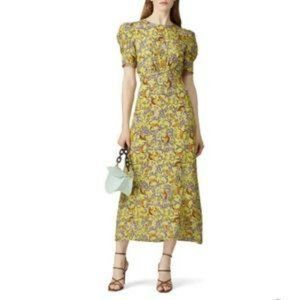 Saloni Bianca Citrus Jungle Monkey Dress